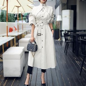 . אופנה 2019 מעיל גשם באיכות גבוהה נשים אופנה מחיר מציאה