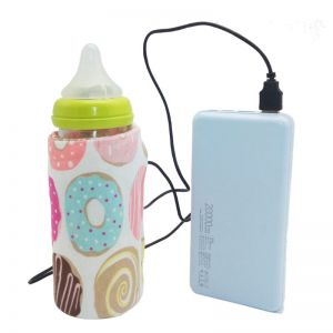 . מוצרי תינוקות  לתינקות USB נרתיק+מטען שומר על חום הבקבוק לנסיעות 