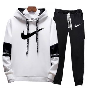 . גברים  כותנה Hoodies חליפת ספורט חורפית לגברים