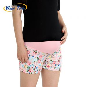 מכנסי פרחי קיץ לשנת 2019 במיוחד לנשים בהריון שיק מכנסי הריון קצרים
